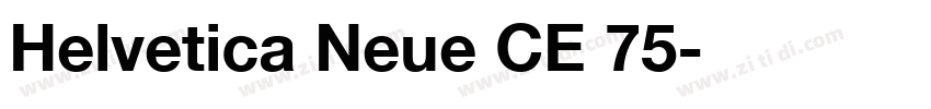 Helvetica Neue CE 75字体转换